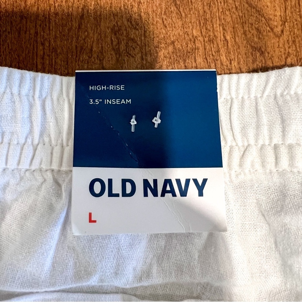NWT Old Navy High Rise Linen Blend Shorts - Picture 5 of 6